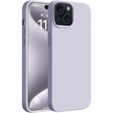 Evyora Newface Iphone 15 Plus Kılıf First Silikon - Lila