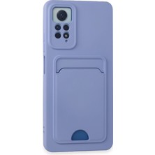 Newface Xiaomi Redmi Note 12 Pro 4g Kılıf Kelvin Kartvizitli Silikon - Lila