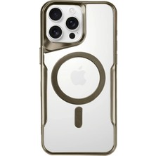 Evyora Newface Iphone 16 Pro Max Kılıf Boyi Magsafe Silikon Kapak - Çöl Titanyum