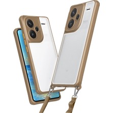 Newface Xiaomi Redmi Note 13 Pro Plus Kılıf Penta Silikon Kılıf - Çöl Titanyum