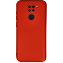 Newface Xiaomi Redmi Note 9 Kılıf Nano Içi Kadife Silikon - Kırmızı