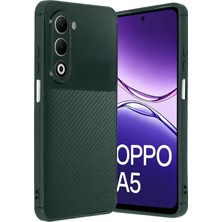 Newface Oppo A5 4g Auto Focus Karbon Kapak - Koyu Yeşil