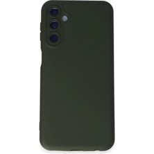 Newface Samsung Galaxy M14 5g Kılıf Nano Içi Kadife Silikon - Koyu Yeşil