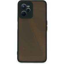 Newface Realme C35 Kılıf Montreal Silikon Kapak - Yeşil