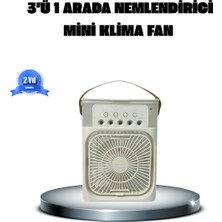 Evyora Taşınabilir Mini Klima Fan 3’ü 1 Arada Soğutucu, Nemlendirici ve Gece Lambası