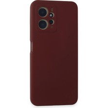 Newface Xiaomi Redmi Note 12 4g Kılıf Nano Içi Kadife Silikon - Bordo