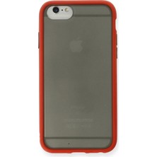 Newface Iphone 6 Kılıf Montreal Silikon Kapak - Kırmızı