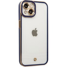 Newface Iphone 14 Plus Kılıf Liva Lens Silikon - Mavi