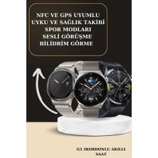 Evyora Aynalı Bluetooth Kulaklık Yeni Nesil Akıllı Saat Titreşimli Nabız Ölçer Spor Modları