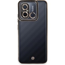 Newface Xiaomi Redmi 12C Kılıf Liva Lens Silikon - Siyah