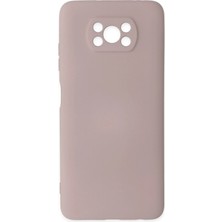 Newface Xiaomi Pocophone X3 Kılıf Nano Içi Kadife Silikon - Pudra