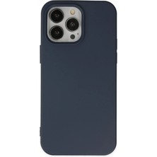 Newface Iphone 15 Pro Kılıf Nano Içi Kadife Silikon - Lacivert