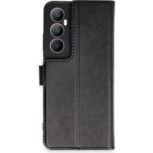 Newface Realme C65 Kılıf Trend S Plus Kapaklı Kılıf - Siyah