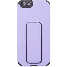 Newface Iphone 6 Kılıf Mega Standlı Silikon - Lila