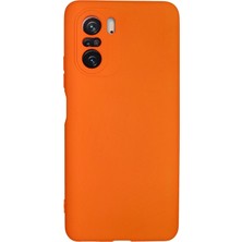 Newface Xiaomi Poco F3 Kılıf Nano Içi Kadife Silikon - Turuncu