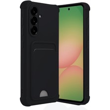 Newface Samsung Galaxy A56 Kılıf Kelvin Kartvizitli Silikon - Siyah