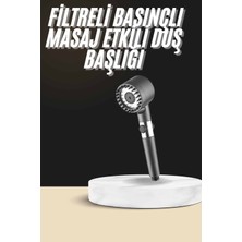 Evyora Duş Başlığı Profesyonel Masaj Başlıklı 3 Modlu Yeni Nesil Masaj Uçlu Su Tasarruflu