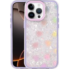 Newface Apple Iphone 16 Pro Max Lumi Desenli Kapak - Mor