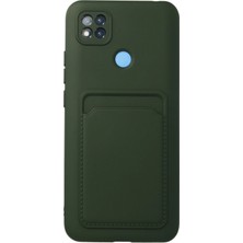 Newface Xiaomi Redmi 9c Kılıf Kelvin Kartvizitli Silikon - Koyu Yeşil