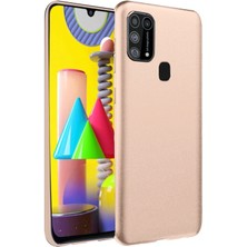 Newface Samsung Galaxy M31 Kılıf Nano Içi Kadife Silikon - Pudra