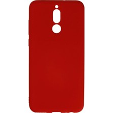 Newface Huawei Mate 10 Lite Kılıf Nano Içi Kadife Silikon - Kırmızı
