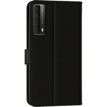 Newface Huawei P Smart 2021 Kılıf Trend S Plus Kapaklı Kılıf - Siyah