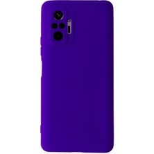 Newface Xiaomi Redmi Note 10 Pro Kılıf Nano Içi Kadife Silikon - Mor