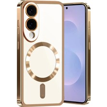 Newface Samsung Galaxy S25 Edge Kross Magneticsafe Kapak - Çöl Titanyum