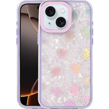 Newface Apple Iphone 15 Lumi Desenli Kapak - Mor
