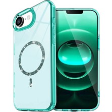 Newface Apple Iphone 16E Live Diamond Magsafe Kapak - Yeşil