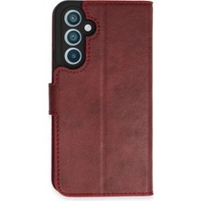 Evyora Newface Samsung Galaxy A34 5g Kılıf Trend S Plus Kapaklı Kılıf - Kırmızı