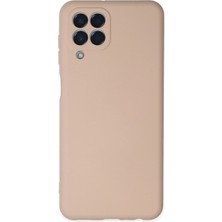 Newface Samsung Galaxy M33 Kılıf Nano Içi Kadife Silikon - Pudra