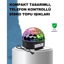 Evyora Taşınabilir Rgb Disko Topu Bluetooth ve Uzaktan Kumanda Özellikli