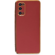 Newface Samsung Galaxy S20 Kılıf Volet Silikon - Kırmızı