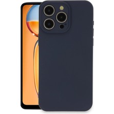 Newface Iphone 15 Pro Max Kılıf Nano Içi Kadife Silikon - Lacivert