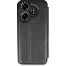 Newface Xiaomi Redmi 13 4g Kılıf Flip Cover - Siyah