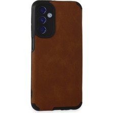 Newface Samsung Galaxy M34 5g Kılıf Loop Deri Silikon - Kahverengi