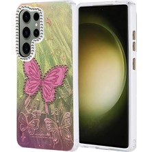 Evyora Newface Samsung Galaxy S25 Ultra Kılıf Blade Aynalı Desenli Kapak - Desen 5