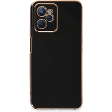 Newface Realme C35 Kılıf Volet Silikon - Siyah