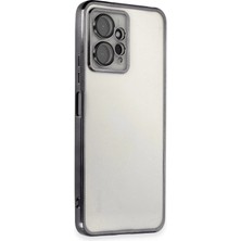 Evyora Newface Xiaomi Redmi Note 12 4g Kılıf Razer Lensli Silikon - Siyah