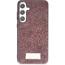 Evyora Onegif Samsung Galaxy S24 Bright Simli Kapak - Derin Mor