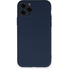Newface Iphone 11 Pro Kılıf Nano Içi Kadife Silikon - Lacivert