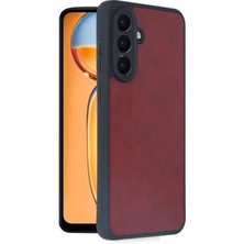 Newface Samsung Galaxy A36 Kılıf Aras Deri Kapak - Bordo