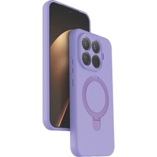 Newface Xiaomi Mi 15T Pro Regal Magsafe Standlı Kapak - Lila