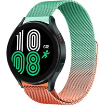 Newface Watch 22MM Metal Mıknatıslı Kordon - Turuncu-Yeşil