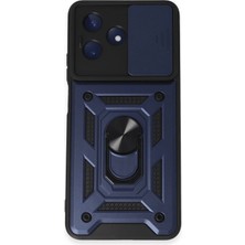 Newface Realme C53 Kılıf Pars Lens Yüzüklü Silikon - Lacivert