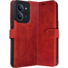 Newface Xiaomi Redmi 15C 4g Trend S Plus Kapaklı Kılıf - Kırmızı