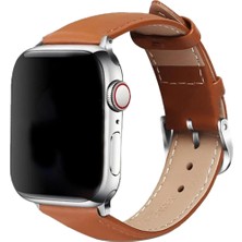 Evyora Newface Apple Watch 42MM NL26 Deri Kordon - Taba