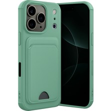 Newface Apple Iphone 17 Pro Max Kelvin Kartvizitli Silikon - Açık Yeşil