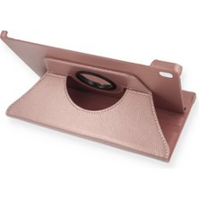 Newface Samsung Galaxy T500 Tab A7 10.4 Kılıf 360 Tablet Deri Kılıf - Rose Gold